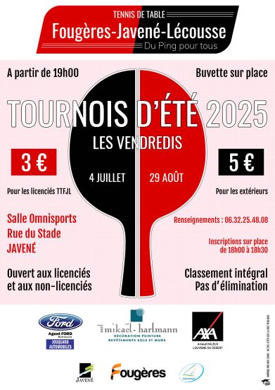 Lire la suite à propos de l’article Tournois d’été 2025